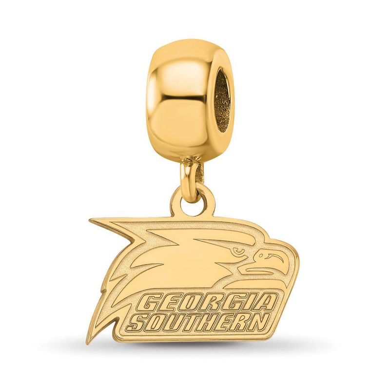 14k Gold Plated Silver Georgia Southern U Xs Bead Dangle Charm